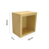 Nicho Quadrado Simples 31X31X12 Mdf Madeira Marpax
