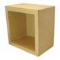 Nicho Quadrado Simples Cru 31x31x12cm MDF Madeira Marpax