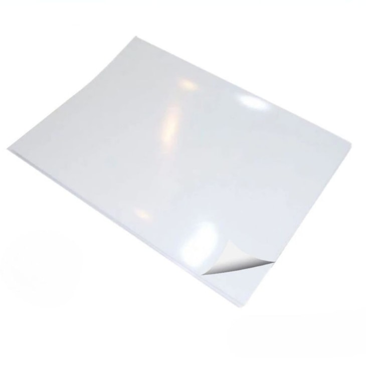 Papel Adesivo Brilho 90g A4 210X297mm Marpax pct com 40fls