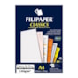 Papel Casca de Ovo Branco A4 180g/m² Filipaper 50 Folhas