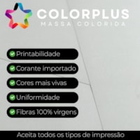 Papel Color Plus 120g 305x305mm Cinza Claro Roma 50fls