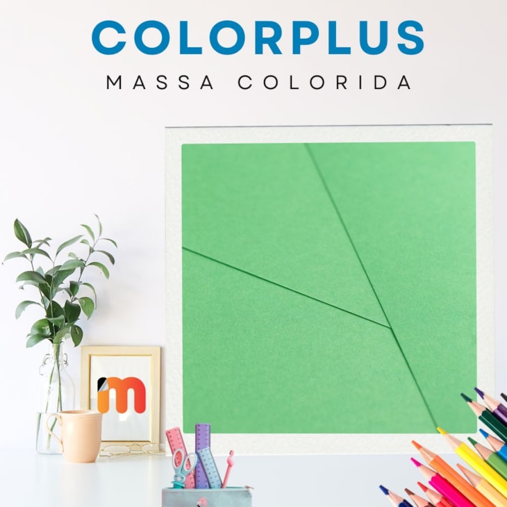 Papel Color Plus 120g 305X305mm Verde Limão B. Aires  50fls