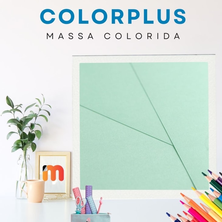 Papel Color Plus 120g 480X660mm Verde Água Tahiti  10fls