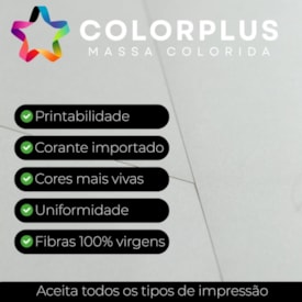Papel Color Plus 120g A4 Cinza Claro Roma Marpax com 50fls