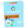 Papel Color Plus 180g A4 210x297mm Azul Claro Marpax 50un