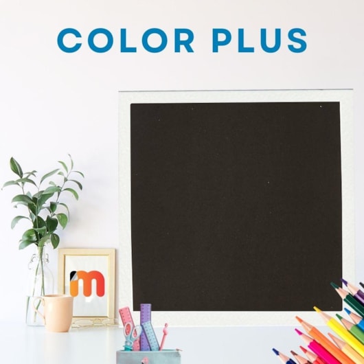 Papel Color Plus 180g A4 210x297mm Preto Marpax 50un