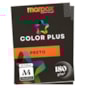 Papel Color Plus 180g A4 210x297mm Preto Marpax com 50un