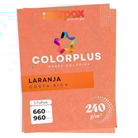 Papel Color Plus 240g 66x96cm Coral Costa Rica Marpax 5fls