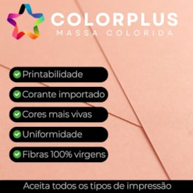 Papel Color Plus 240g 66X96cm Laranja Costa Do Marfim  5fls