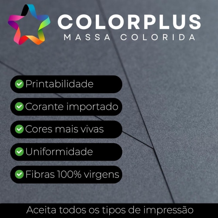 Papel Color Plus 80g 305X305mm Cinza Chumbo Dubai  50fls