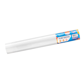 Papel de Parede Branco Adesivo 80mic 45cmx10 metros