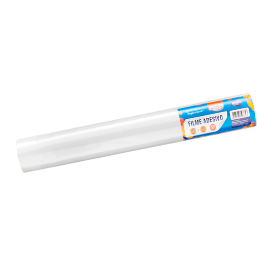 Papel de Parede Branco Adesivo 80mic 45cmx10 metros