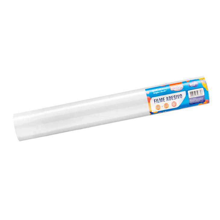 Papel de Parede Branco Adesivo 80mic 45cmx10 metros