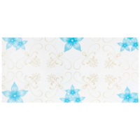 Papel de Parede Flores Azul Adesivo 80mic 45cmx10 metros