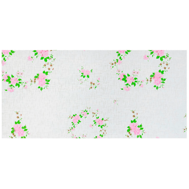 Papel de Parede Flores Rosa Adesivo 80mic 45cmx10 metros