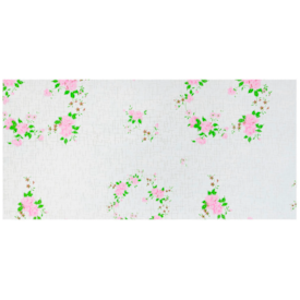 Papel de Parede Flores Rosa Adesivo 80Mic 45cmx10 Metros