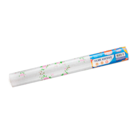 Papel de Parede Flores Rosa Adesivo 80mic 45cmx10 metros