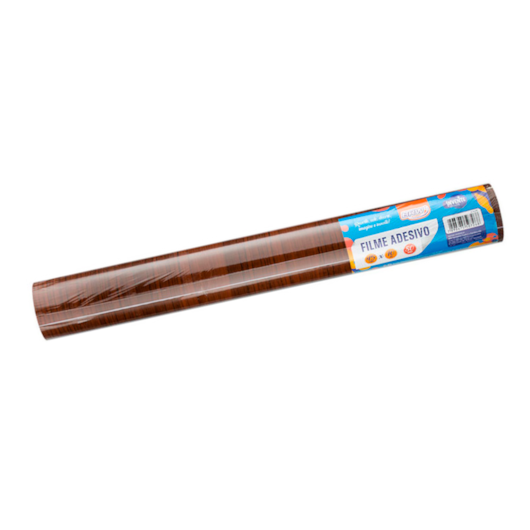 Papel de Parede Madeira Tabaco Adesivo 80mic 45cmx10 metros