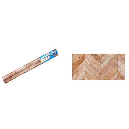 Papel de Parede Madeira Zig Zag Adesivo 80mic 45cmx10 metros