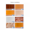 Papel de Parede Madeira Zig Zag Adesivo 80mic 45cmx10 metros