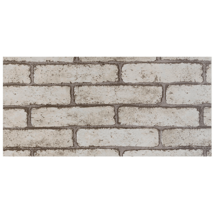 Papel de Parede Tijolo Cinza Adesivo 80mic 45cmx10 metros