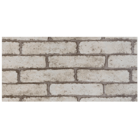 Papel de Parede Tijolo Cinza Adesivo 80Mic 45cmx10 Metros