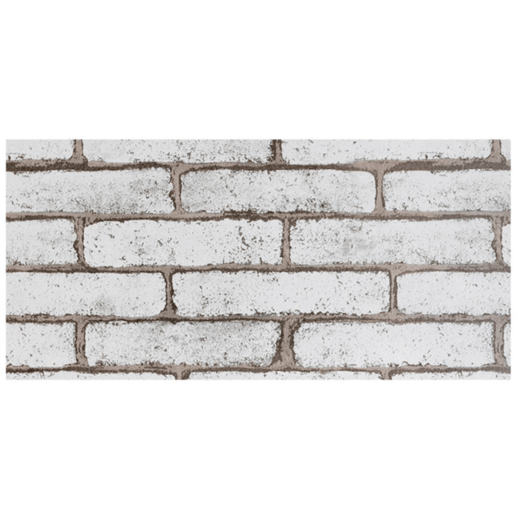 Papel de Parede Tijolo Gelo Adesivo 80mic 45cmx10 metros