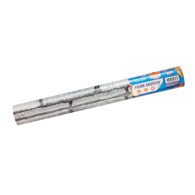 Papel de Parede Tijolo Gelo Adesivo 80mic 45cmx10 metros