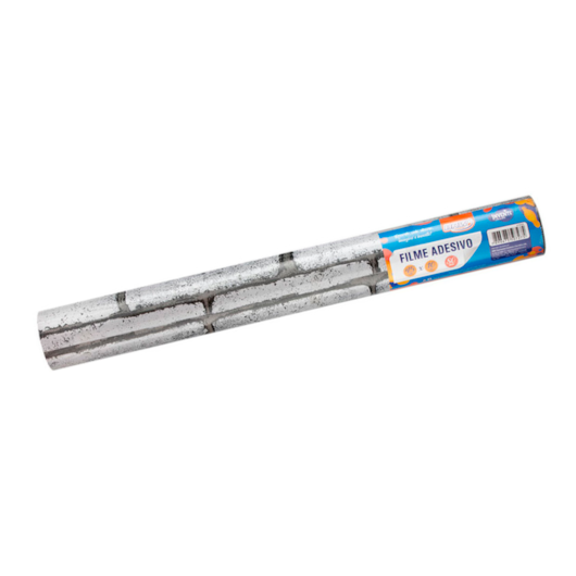 Papel de Parede Tijolo Gelo Adesivo 80mic 45cmx10 metros