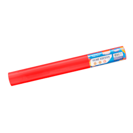 Papel de Parede Vermelho Adesivo 80mic 45cmx25 metros