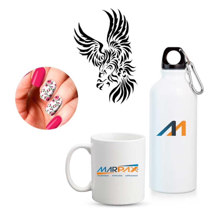 Papel Decalque Branco A4 210x297mm 170g Laser Marpax 20fls