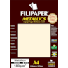Papel Dourado Metalizado A4 210x297mm 180g Filipaper 15 folhas
