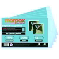 Papel Fotográfico 10X15 Brilhante Glossy 180g Marpax 4000fls