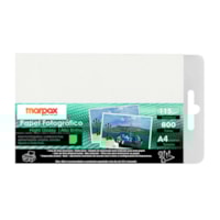 Papel Fotográfico 115g Brilhante A4 210X297mm Marpax 800fls