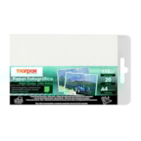 Papel Fotográfico Brilhante 115g A4 210X297mm Marpax 20fls