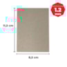 Papel Holler para cartonagem 1,2mm 8,5x11,5cm Marpax 10un