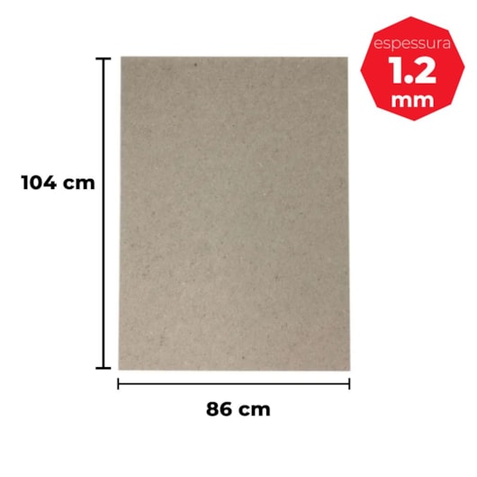 Papel Holler para cartonagem 1,2mm 86x104cm Marpax 01un