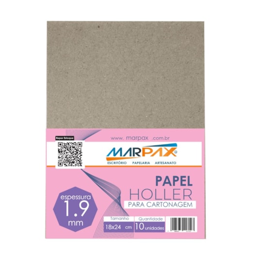 Papel Holler para cartonagem 1,9mm 18x24cm Marpax 10un