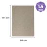 Papel Holler para cartonagem 1,9mm 86x104cm Marpax 01un