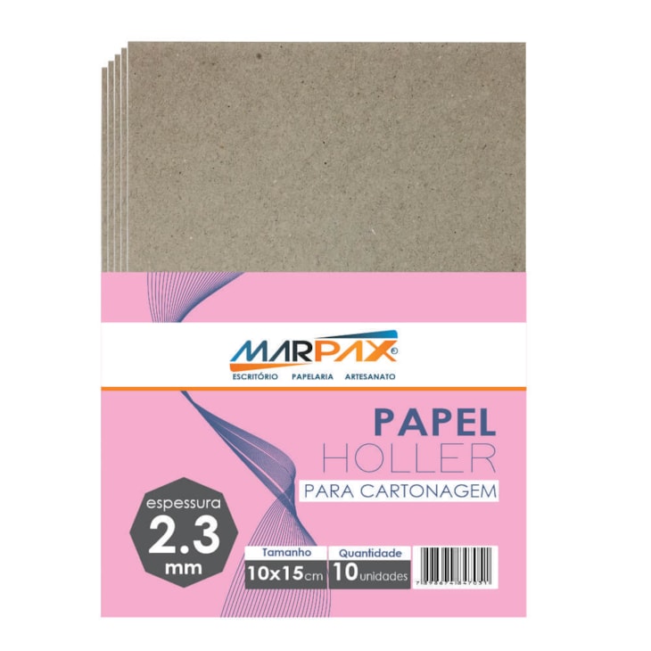 Papel Holler para Cartonagem 2,3mm 10x15cm Marpax com 10un