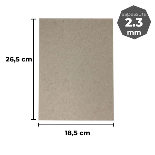 Papel Holler para cartonagem 2,3mm 18,5x26,5cm Marpax 10un