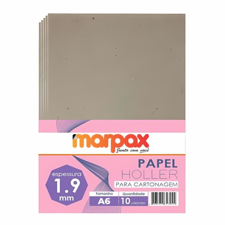 Papel Holler para Cartonagem A6 105x148mm 1,9mm Marpax 10un