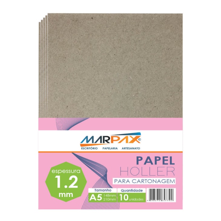 Papel Holler para cartonagem Marpax 1,2mm A5 148x210mm 10un