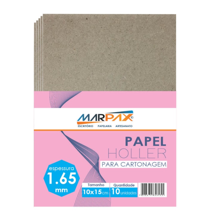 Papel Holler para cartonagem Marpax 1,65mm 10x15cm 10un