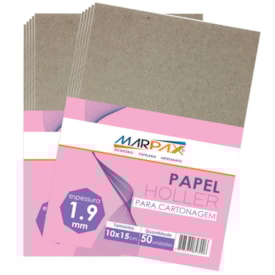 Papel Holler para Cartonagem Marpax 1,9mm 10X15cm com 50un