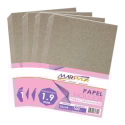 Papel Holler para cartonagem Marpax 1,9mm 26x34cm 100un