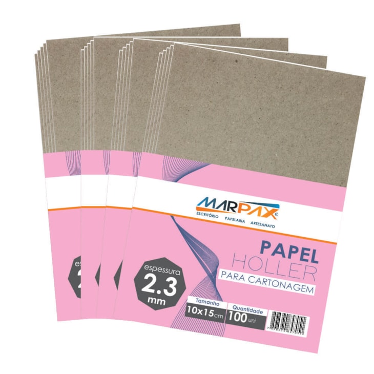 Papel Holler para cartonagem Marpax 2,3mm 10x15cm 100un