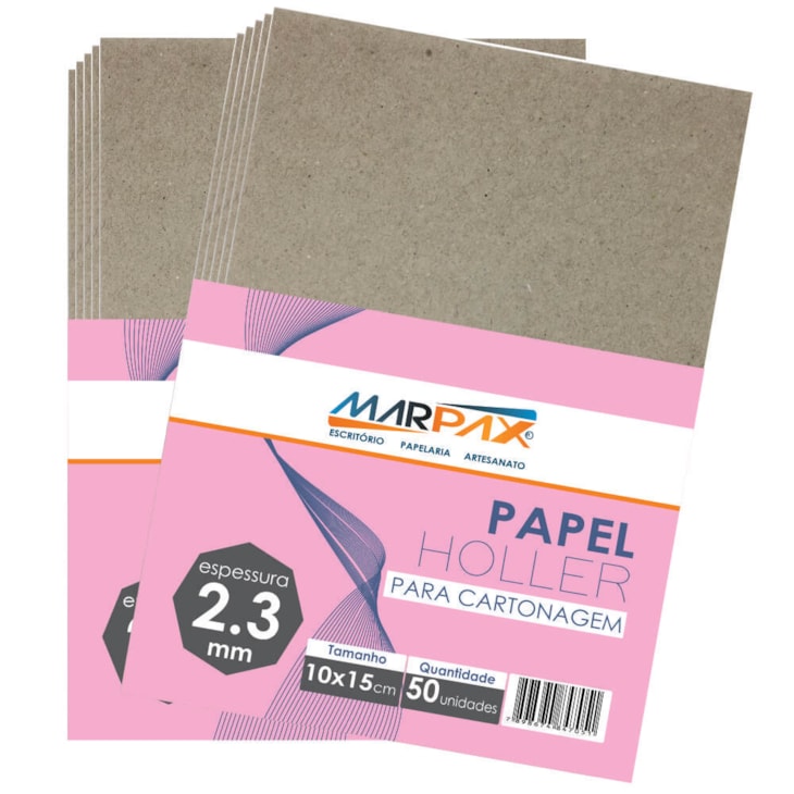 Papel Holler para cartonagem Marpax 2,3mm 10x15cm 50un