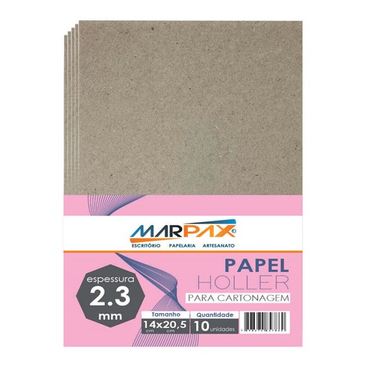 Papel Holler para cartonagem Marpax 2,3mm 14x20,5cm 10un