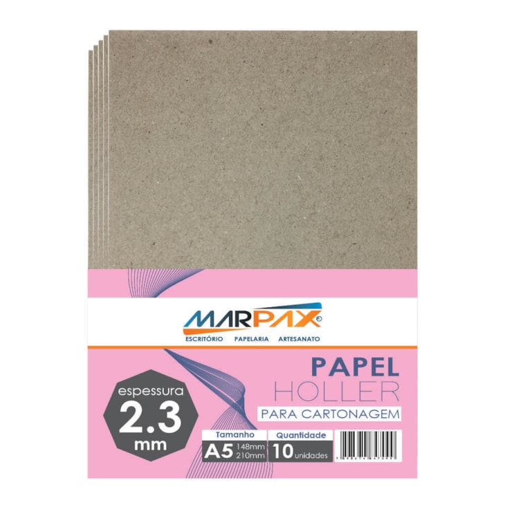 Papel Holler para cartonagem Marpax 2,3mm A5 148x210mm 10un